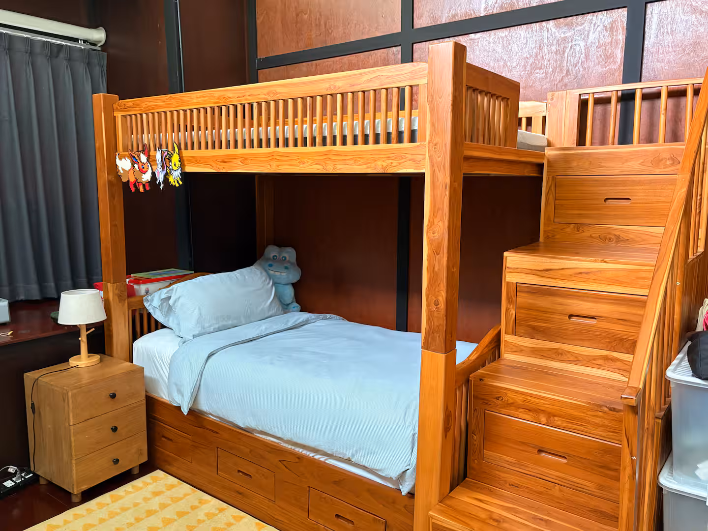 ห้องนอนเตียงสองชั้นสำหรับครอบครัวที่ Daisy Land Villa